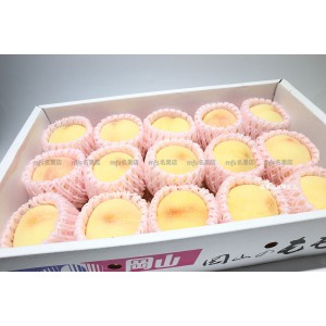 日本 岡山縣 清水白桃 4kg 原箱 12-15玉