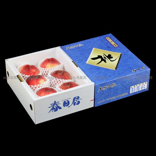日本 山梨縣 春日居水蜜桃 禮盒 4-6玉