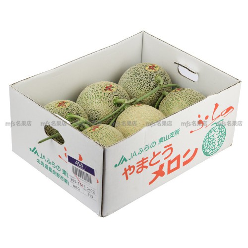 日本 北海道縣 赤肉蜜瓜 原箱 5-6玉