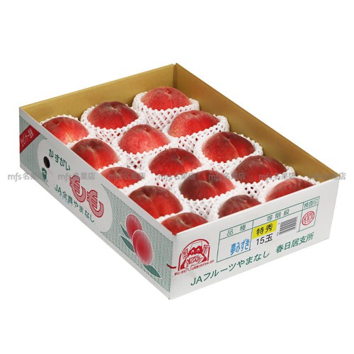 日本 山梨縣 春日居水蜜桃 5kg 原箱 15-16玉