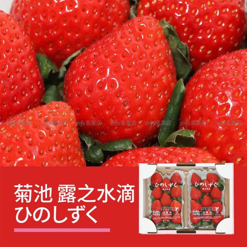 日本 熊本縣菊池市 露之水滴士多啤梨 碟裝 1盒2碟