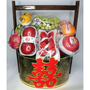 12月 雙囍臨門 過大禮果籃 2個